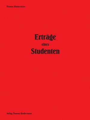 cover image of Erträge eines Studenten